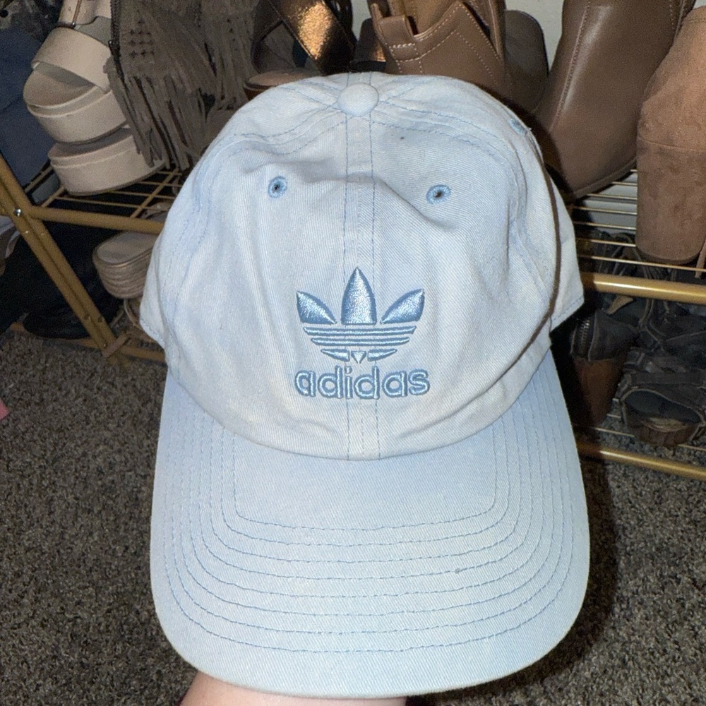 adidas Light Blue Trefoil Dad Hat